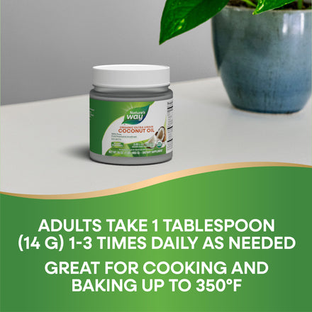 Organic Extra Virgin Coconut Oil Supplement Facts