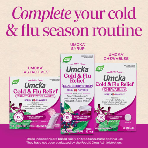 Nature's Way® | Umcka Cold & Flu Elderberry Syrup Sku:15845