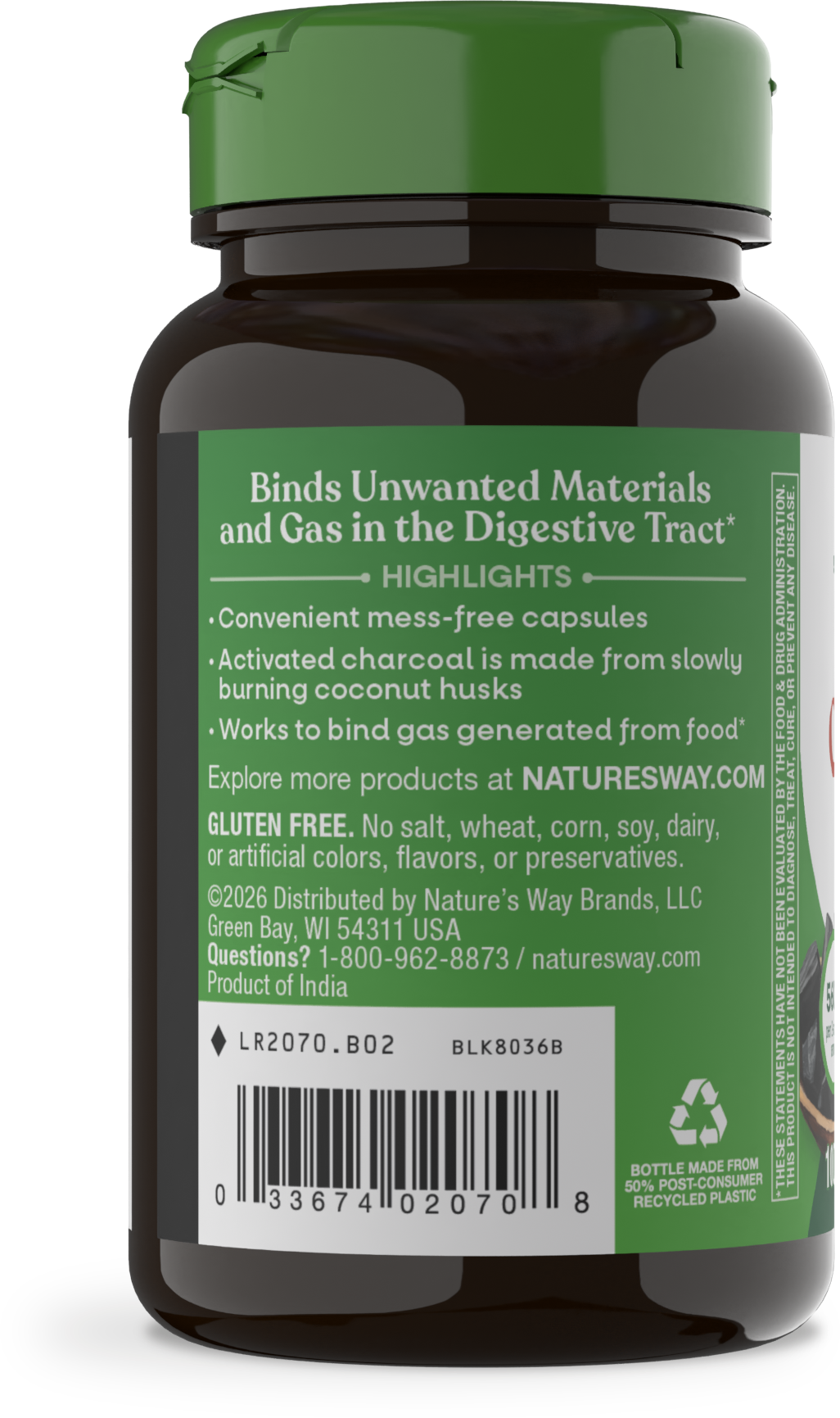 <{%MAIN16_2070%}>Nature's Way® | Activated Charcoal - left side of pack
