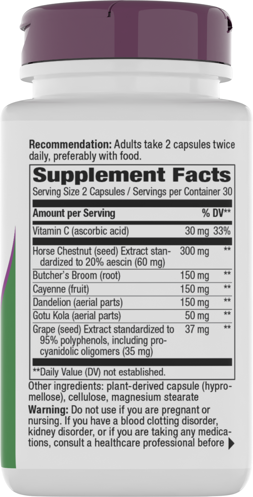 <{%MAIN7_79270%}>Nature's Way® | Leg Veins Premium Blend - right side of pack