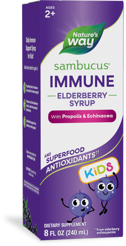 Nature's Way® | Sambucus Immune Elderberry Syrup for Kids*, 8 fl oz (240 ml), Elderberry Sku:15359