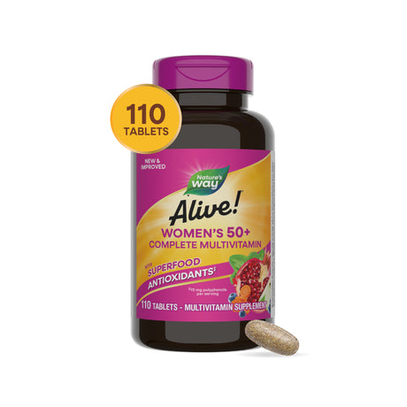 <{%MAIN6_undefined%}>Nature's Way® | Alive!® Women's 50+ Complete Multivitamin