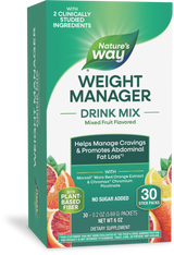 <{%PRIMARY_14985E%}>Nature's Way® | Weight Manager Drink Mix, 30 drink mixes, Mixed Fruit
