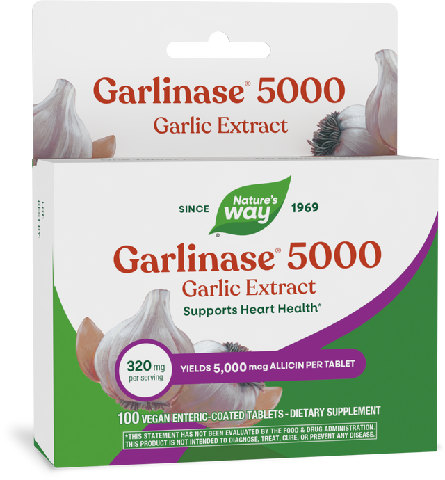 <{%PRIMARY_08501E%}>Nature's Way® | Garlinase 5000, 100 tablets