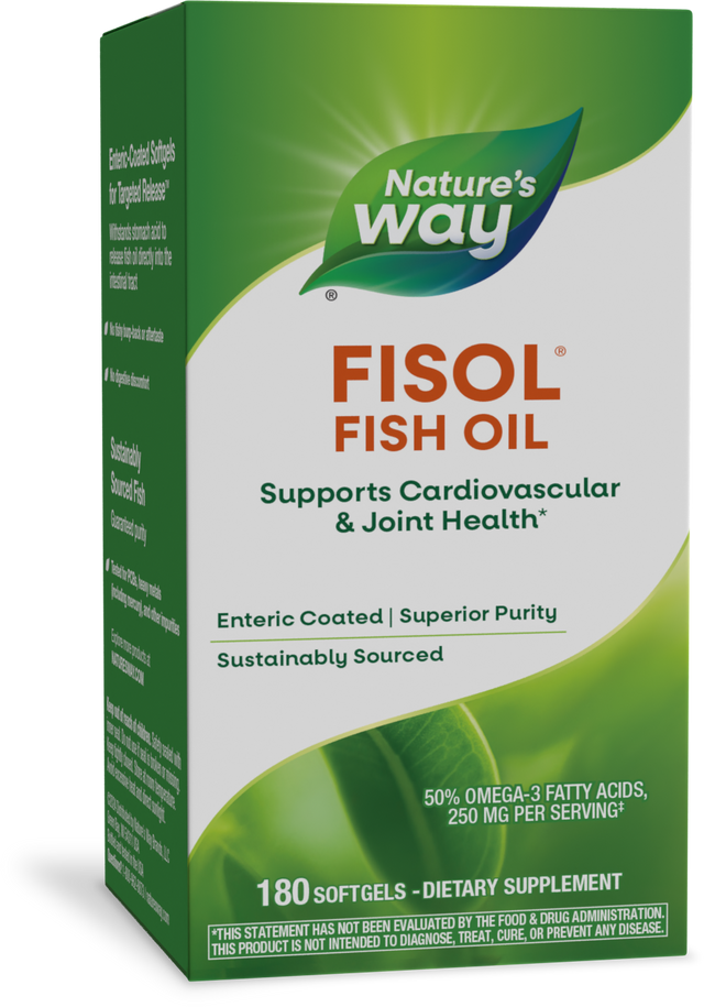 <{%PRIMARY_15334%}>Nature's Way® | Fisol Fish Oil, 180 softgels