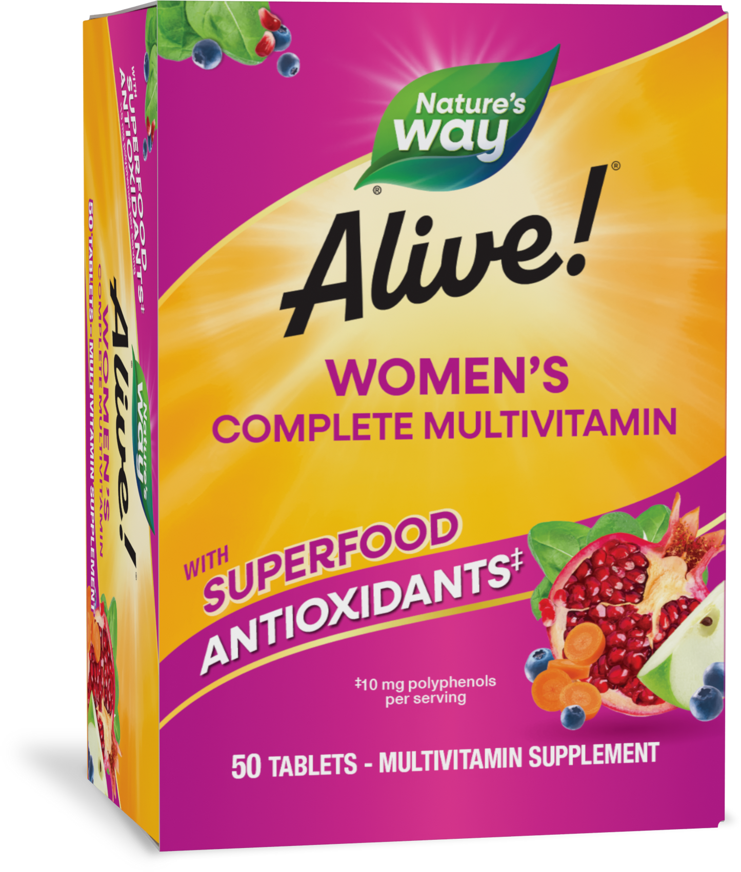 <{%PRIMARY_13663%}>Nature's Way® | Alive! Women's Complete Multivitamin, 50 tablets
