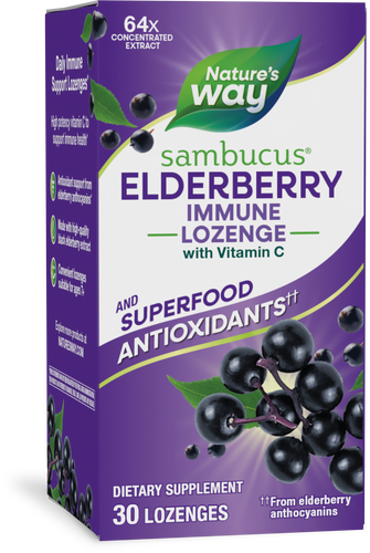 Nature's Way® | Sambucus Elderberry Immune Lozenge, 30 lozenges, Elderberry Sku:14001