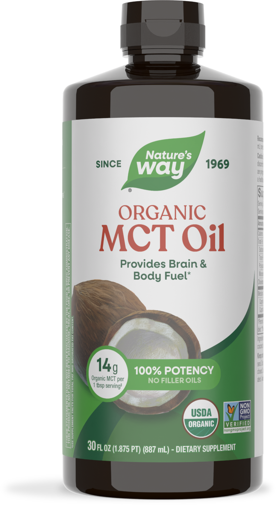 <{%PRIMARY_11772%}>Nature's Way® | Organic MCT Oil, 30 fl oz (887 ml)