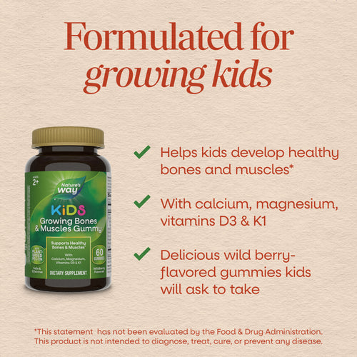 Nature's Way® | Kids Growing Bones & Muscles Gummies Sku:13371