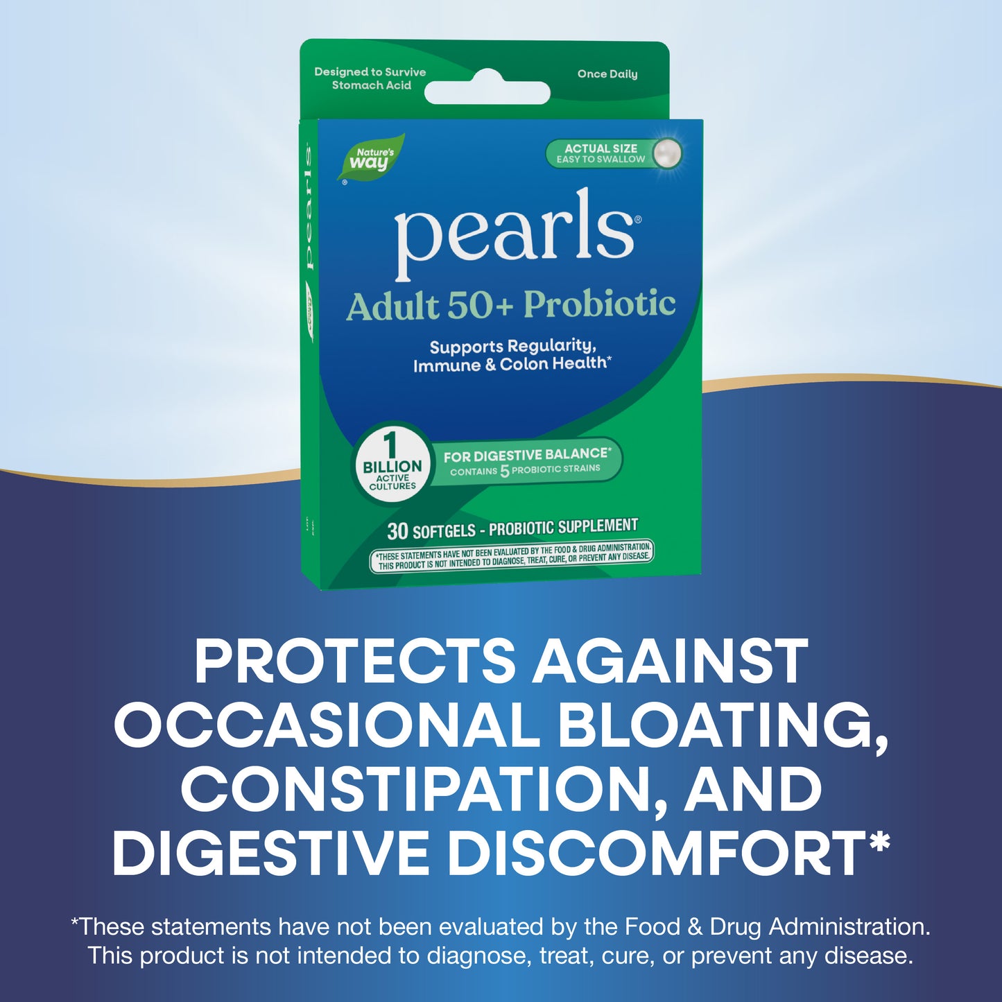 <{%MAIN3_10510%}>Nature's Way® | Pearls Adult 50+ Probiotic