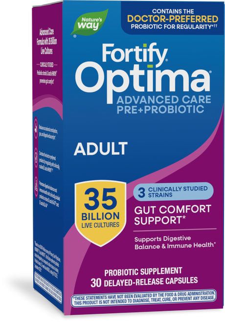<{%PRIMARY_15652E%}>Nature's Way® | Fortify Optima Pre+Probiotic, 30 capsules