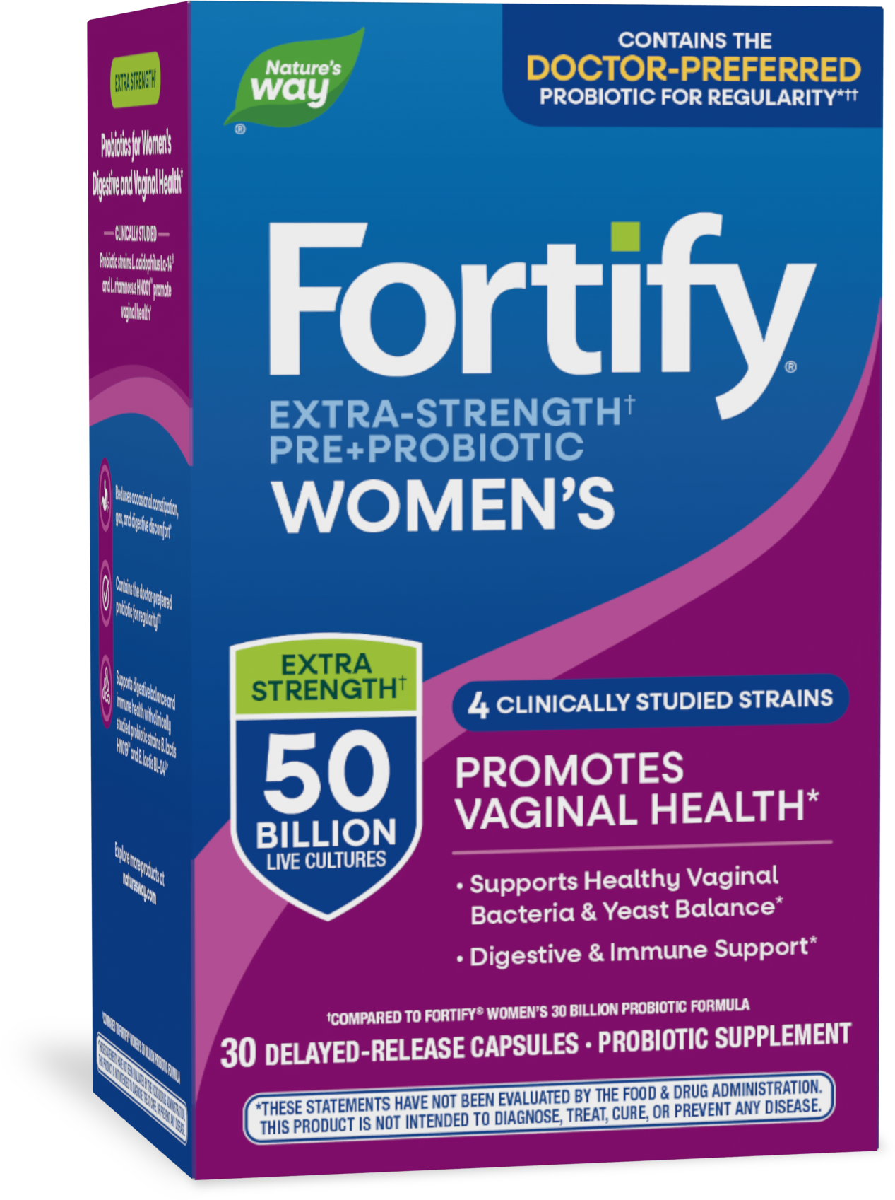 <{%PRIMARY_11581%}>Nature's Way® | Fortify Women's Daily Pre+Probiotic, 30 capsules