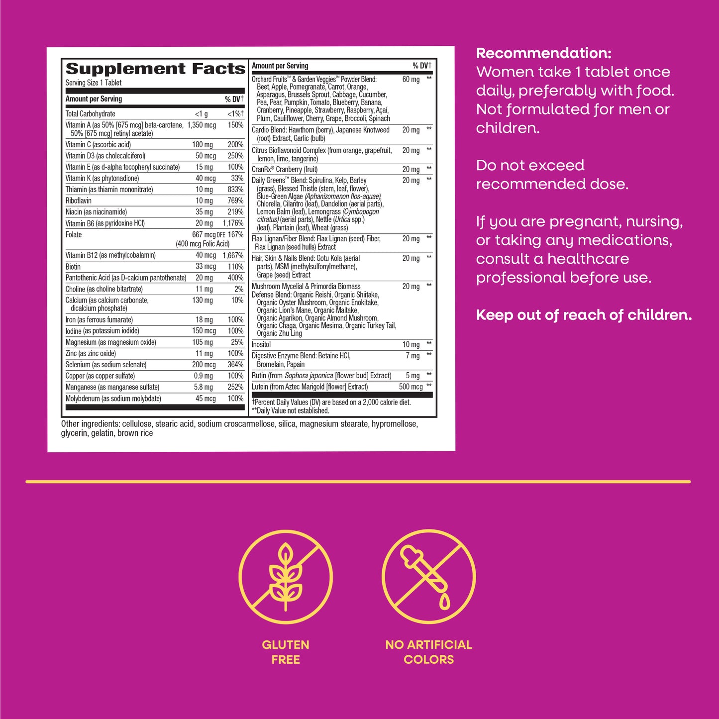 <{%MAIN5_13718%}>Nature's Way® | Alive! Women's Ultra Multivitamin