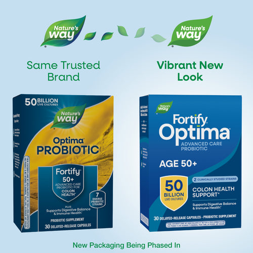 Nature's Way® | Fortify Optima Adult 50+ Advanced Care Probiotic Sku:10762