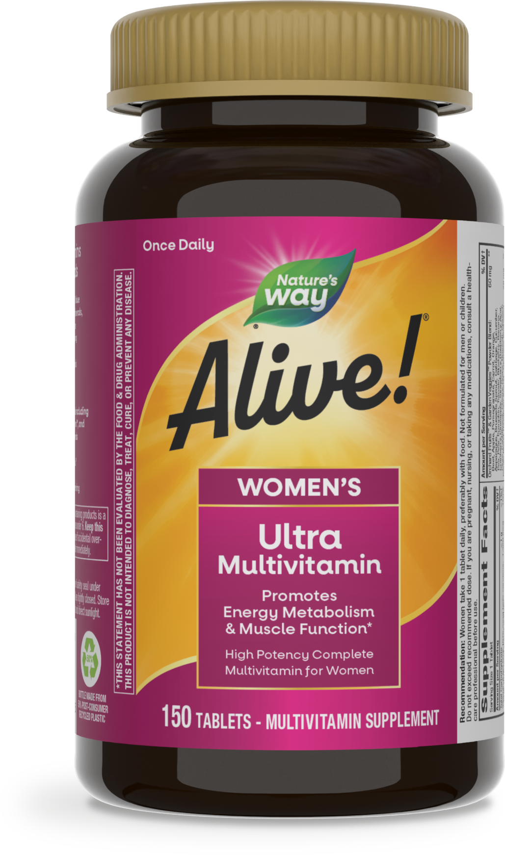 <{%PRIMARY_13718%}>Nature's Way® | Alive! Women's Ultra Multivitamin, 150 tablets