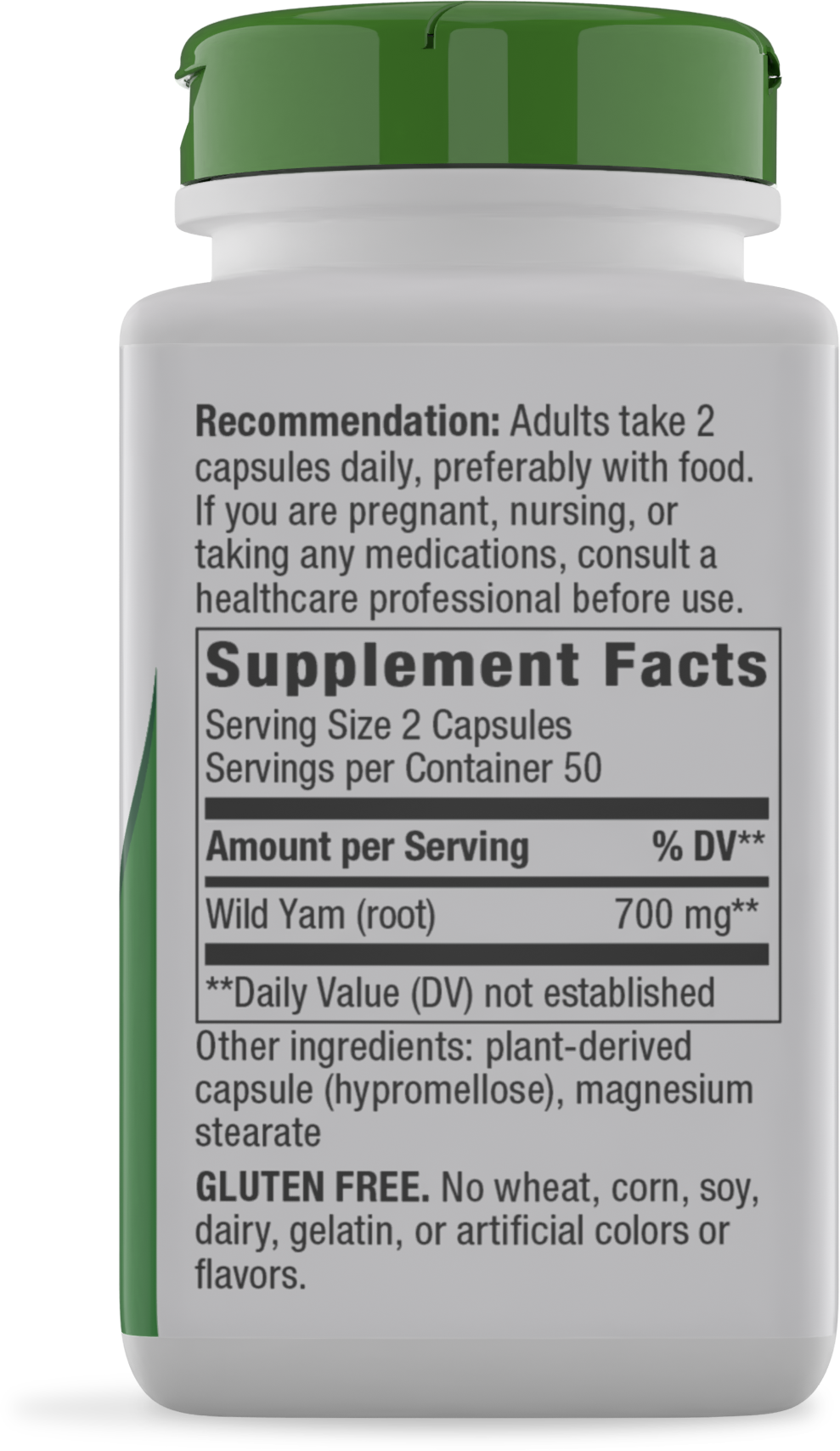 <{%360IMAGE1_17870%}>Nature's Way® | Wild Yam Root - right side of pack