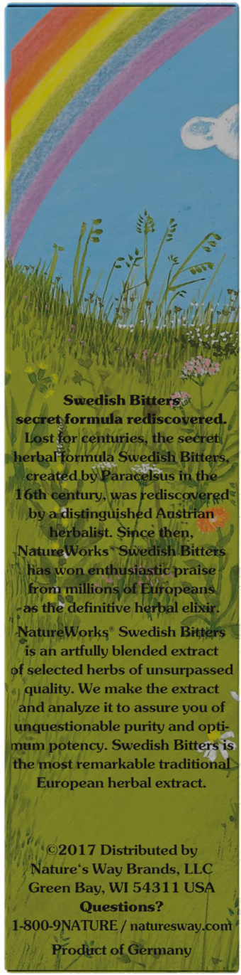 <{%360IMAGE14_10051000%}>Nature's Way® | NatureWorks Swedish Bitters - left side of pack