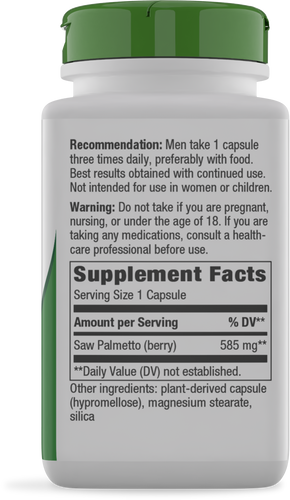 Nature's Way® | Saw Palmetto Berries - right side of pack Sku:16750