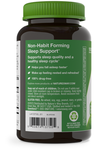 Nature's Way® | Melatonin Gummies - left side of pack Sku:13750