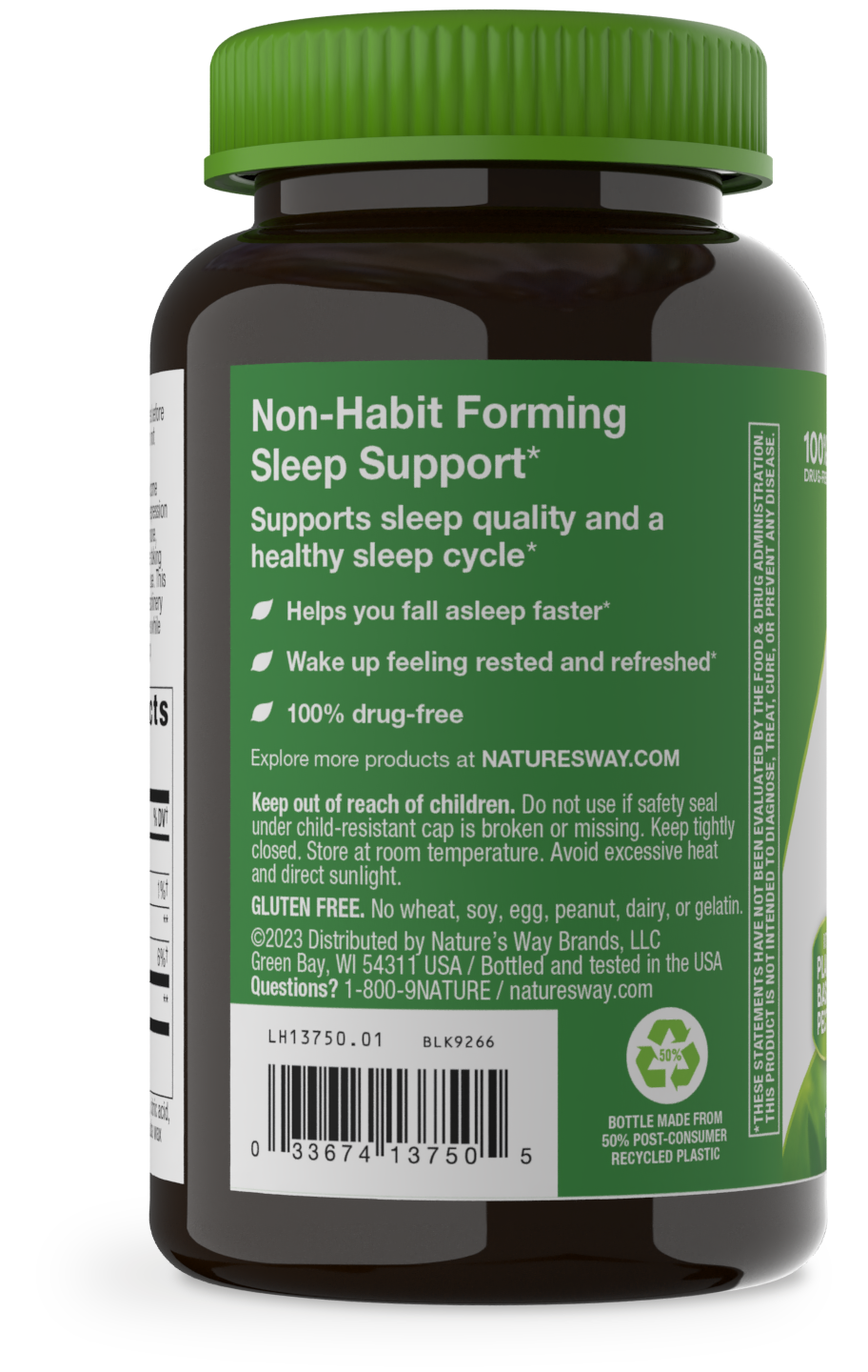 <{%360IMAGE2_13750%}>Nature's Way® | Melatonin Gummies - left side of pack
