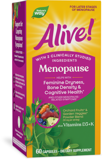 <{%PRIMARY_15936%}>Nature's Way® | Alive! Menopause, 60 capsules