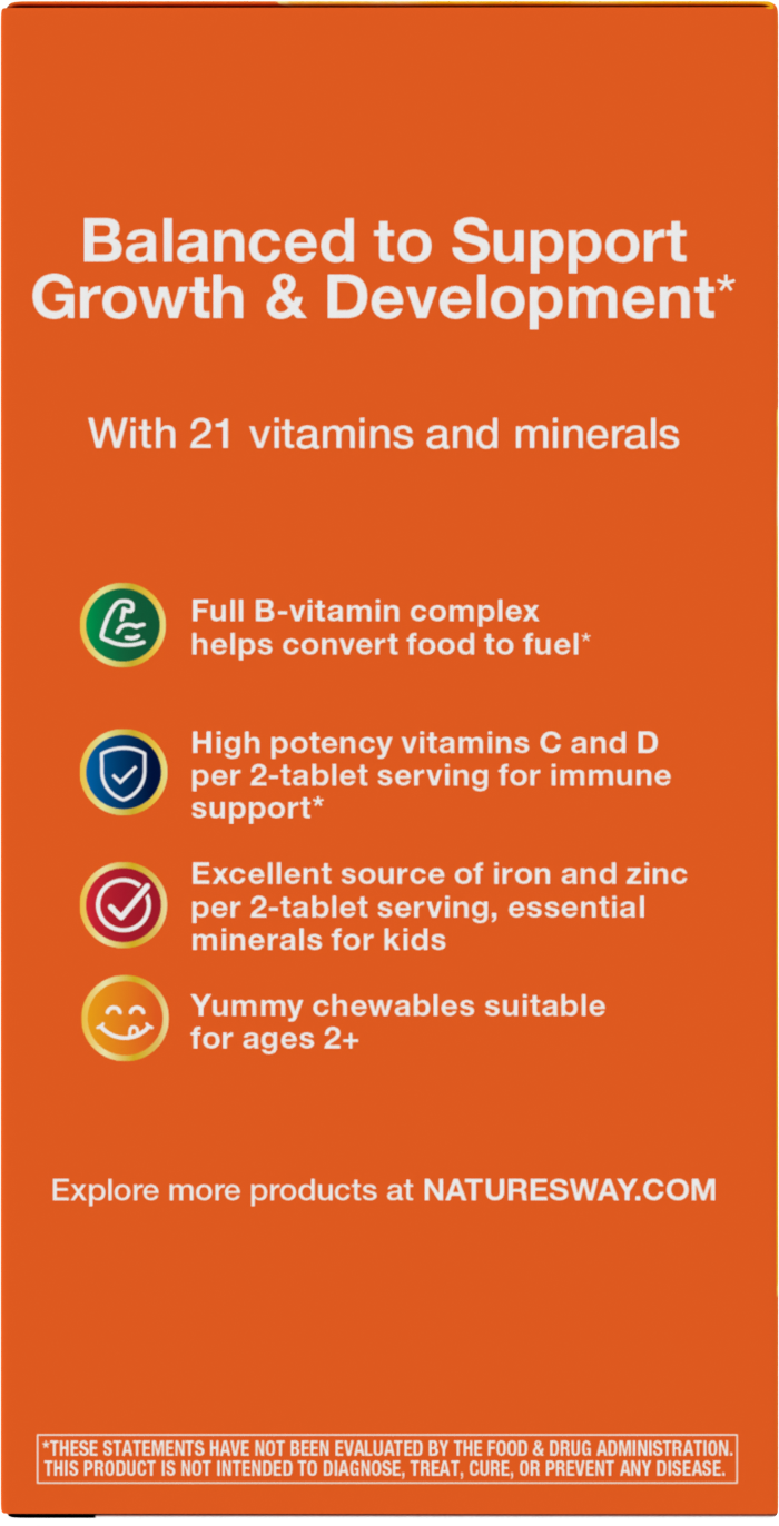 <{%360IMAGE3_15786%}>Nature's Way® | Alive! Kids Chewable Multivitamin - left side of pack