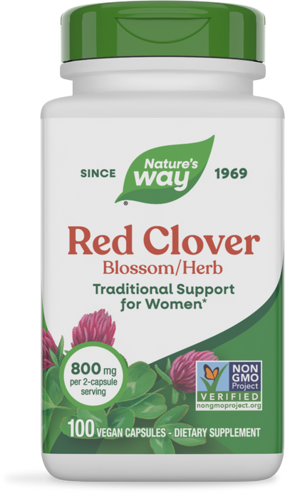 <{%PRIMARY_16000%}>Nature's Way® | Red Clover Blossom / Herb, 100 capsules