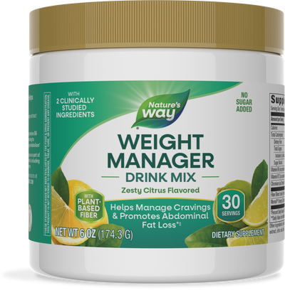 <{%PRIMARY_14989%}>Nature's Way® | Weight Manager Drink Mix Powder, 6 oz (170 g), Zesty Citrus