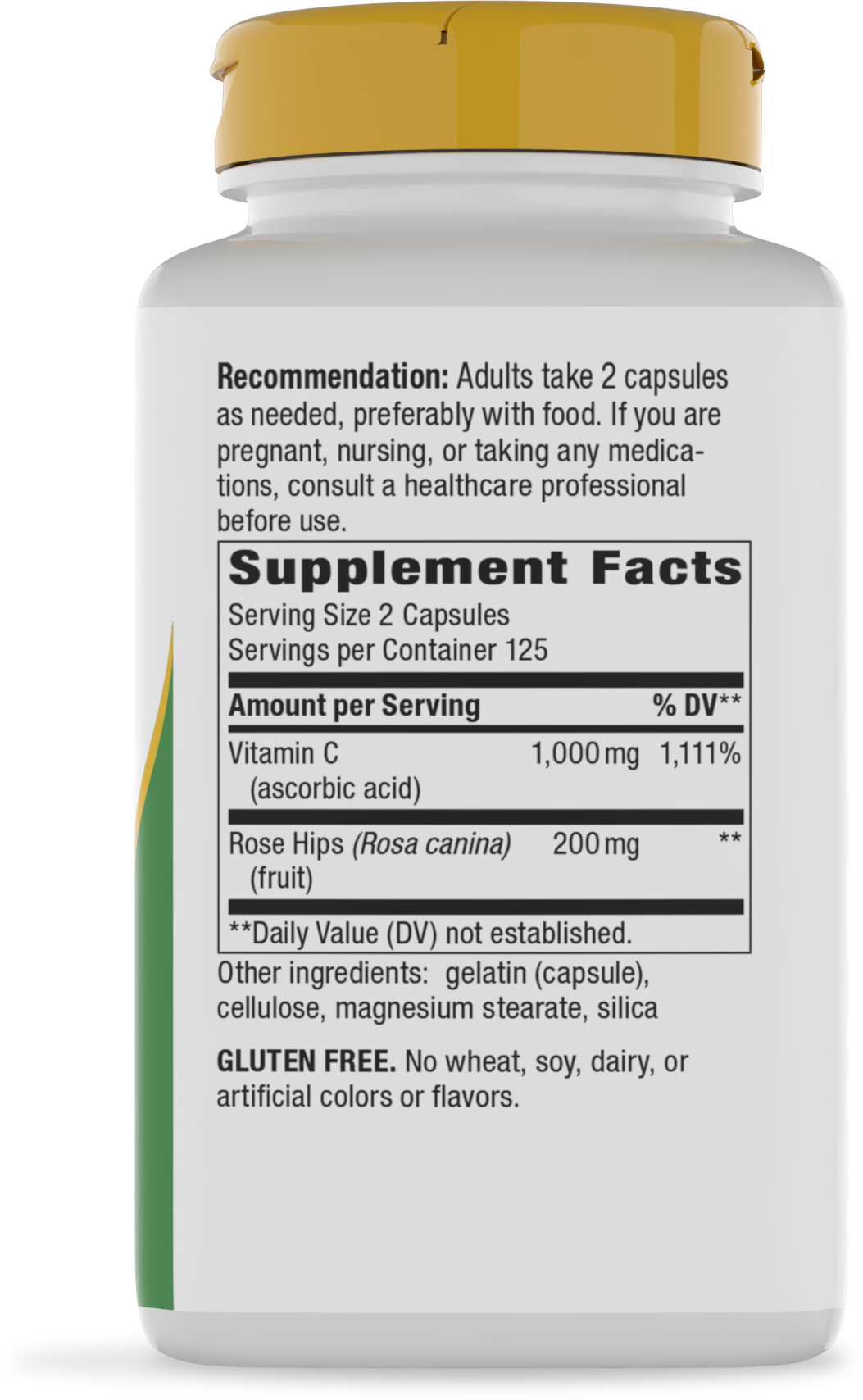 <{%360IMAGE4_40311%}>Nature's Way® | Vitamin C with Rose Hips - right side of pack