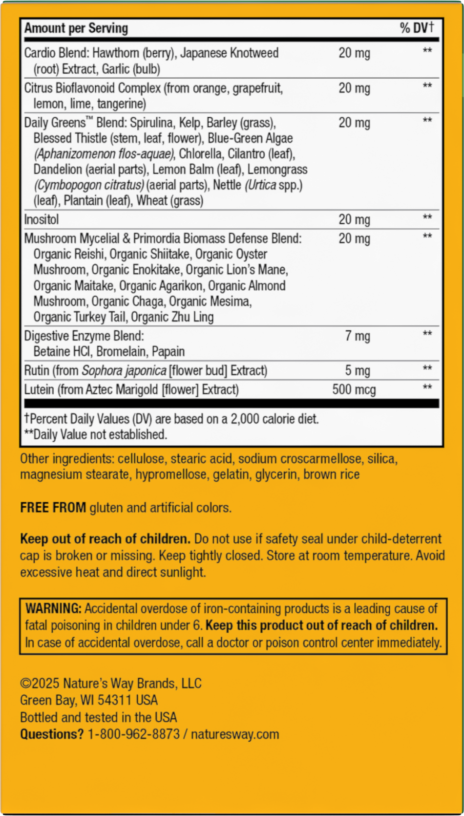 <{%360IMAGE2_15679%}>Nature's Way® | Alive! Adult Ultra Multivitamin - back of pack