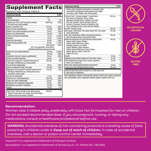 Nature's Way® | Alive! Max3 Potency Women's Complete Multivitamin Sku:15543