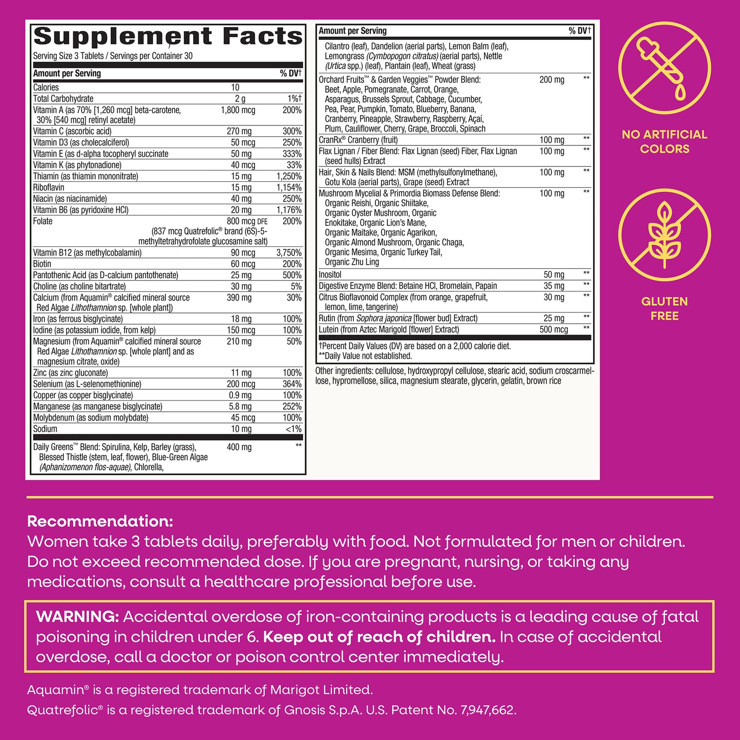 <{%MAIN5_15543%}>Nature's Way® | Alive! Max3 Potency Women's Complete Multivitamin