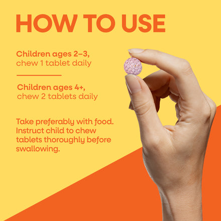 Alive!® Kids Chewable Multivitamin Supplement Facts