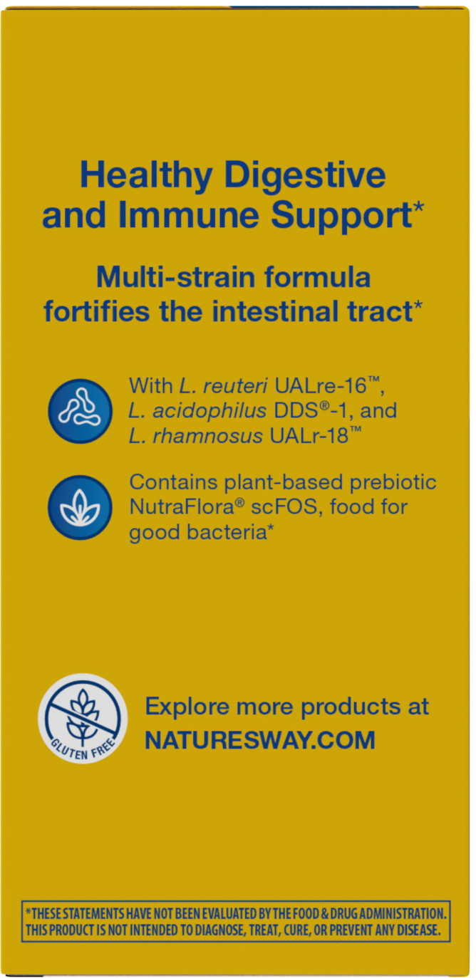 <{%360IMAGE5_15024%}>Nature's Way® | Primadophilus Reuteri Probiotics - left side of pack