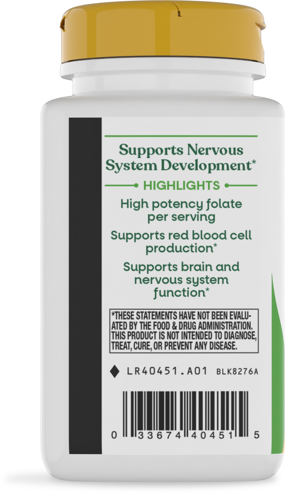 <{%360IMAGE2_40451%}>Nature's Way® | Folate - left side of pack