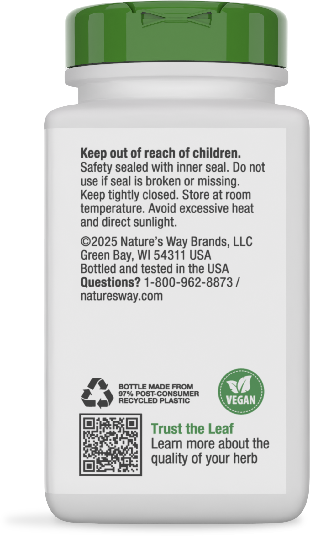 <{%360IMAGE3_16000%}>Nature's Way® | Red Clover Blossom / Herb - back of pack