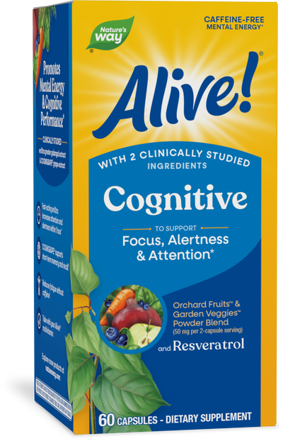 <{%PRIMARY_15934%}>Nature's Way® | Alive! Cognitive, 60 capsules
