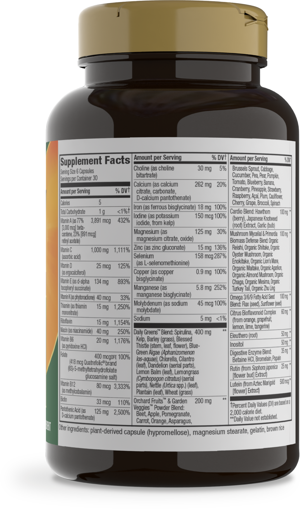 <{%360IMAGE4_15708%}>Nature's Way® | Alive! Max6 Max Potency Daily Multivitamin - right side of pack