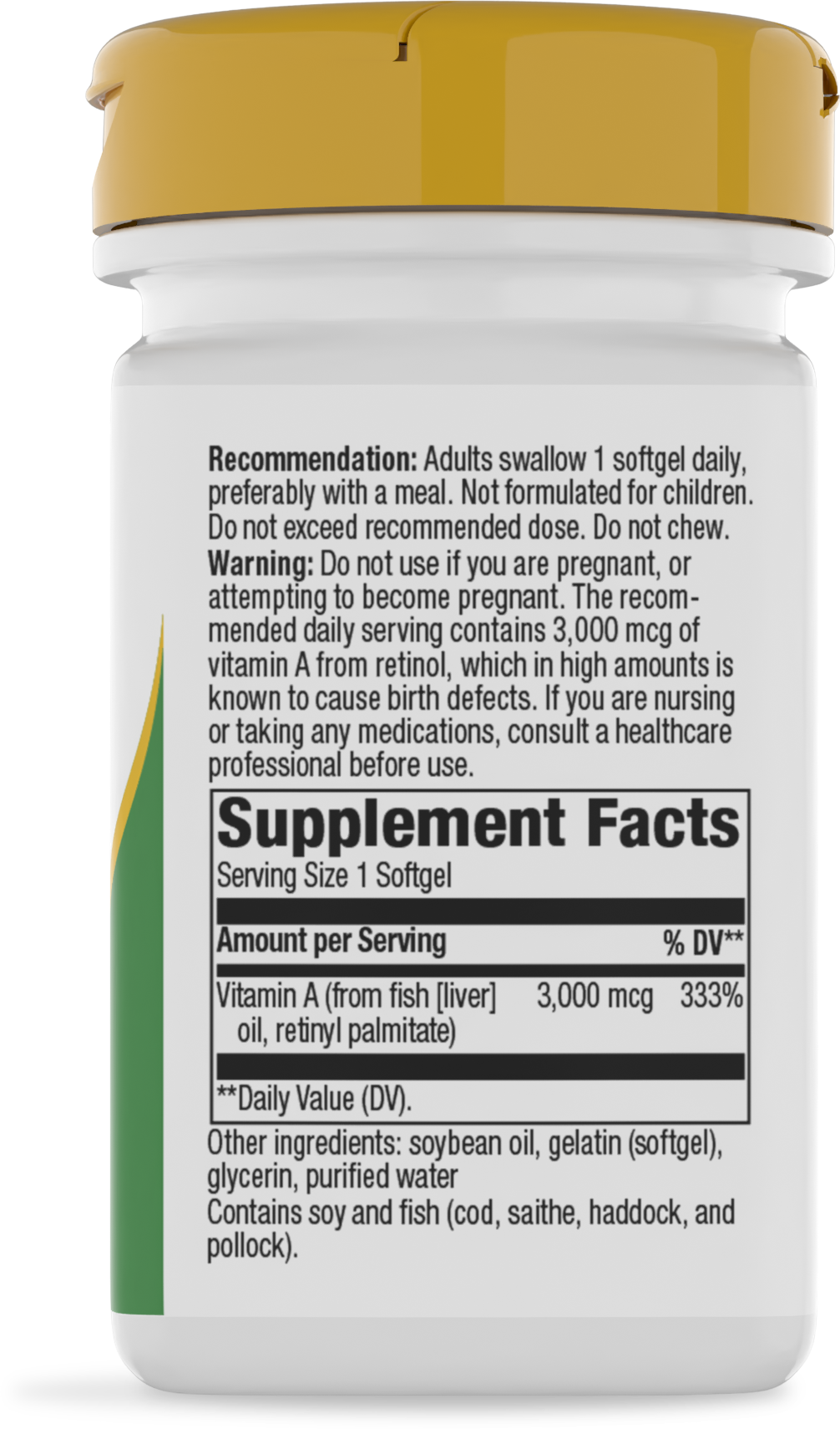 <{%360IMAGE1_40110%}>Nature's Way® | Vitamin A - right side of pack