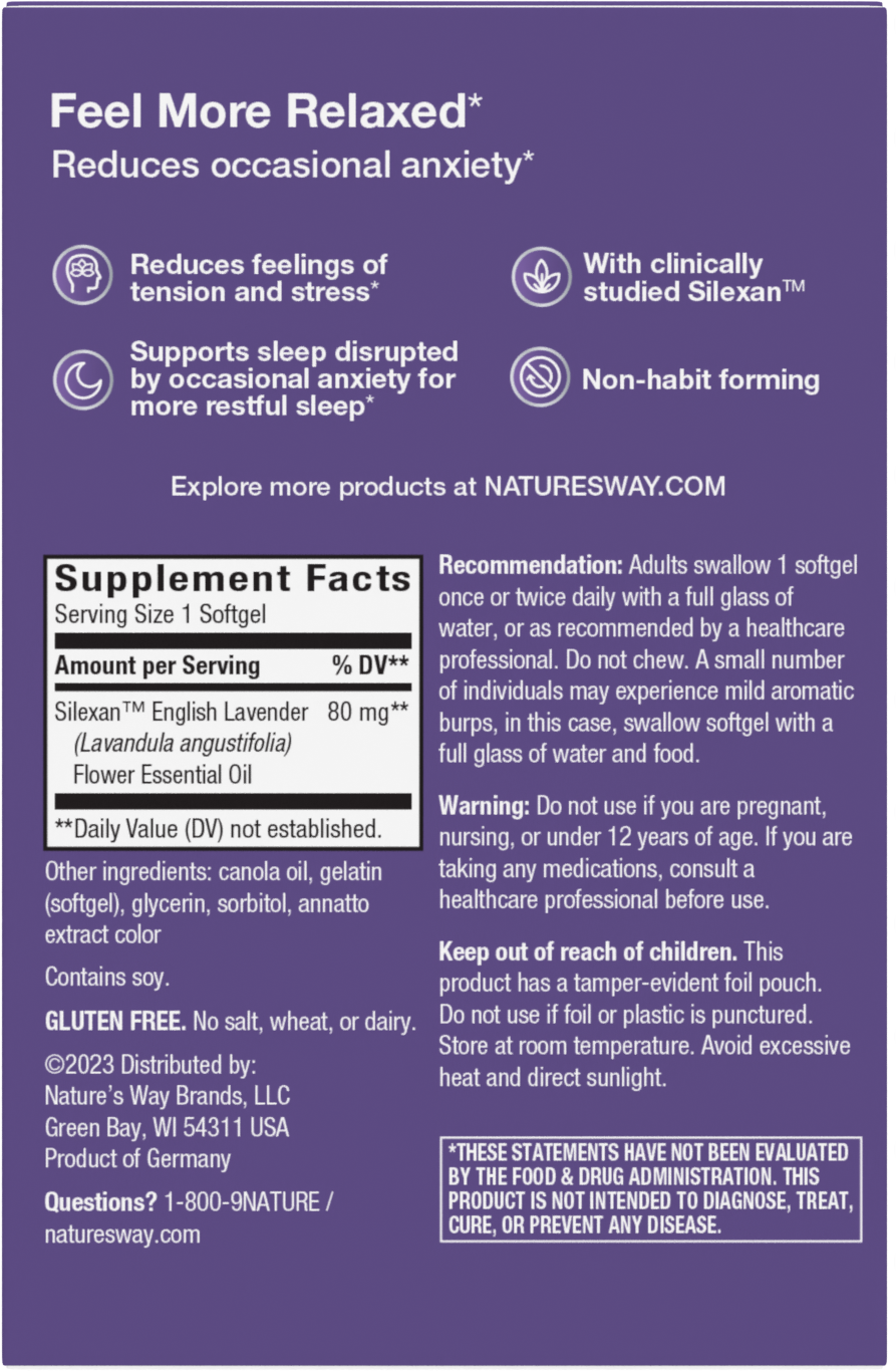 <{%360IMAGE1_15819%}>Nature's Way® | CalmAid - back of pack