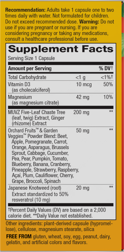 Nature's Way® | Alive! Joint - right side of pack Sku:15933