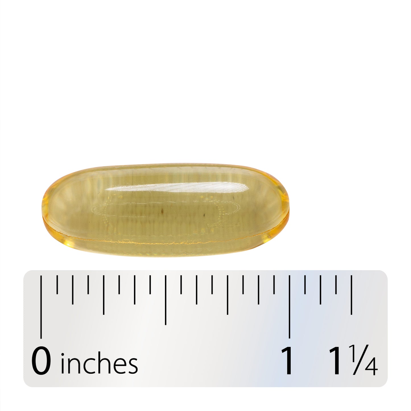 <{%360IMAGE3_15682%}>Nature's Way® | Mega-DHA Premium Fish Oil - Softgel and ruler