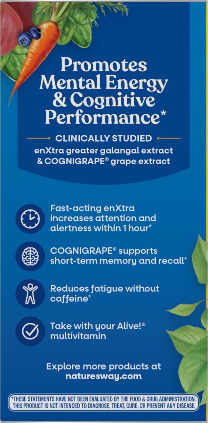 <{%360IMAGE3_15934%}>Nature's Way® | Alive! Cognitive - left side of pack