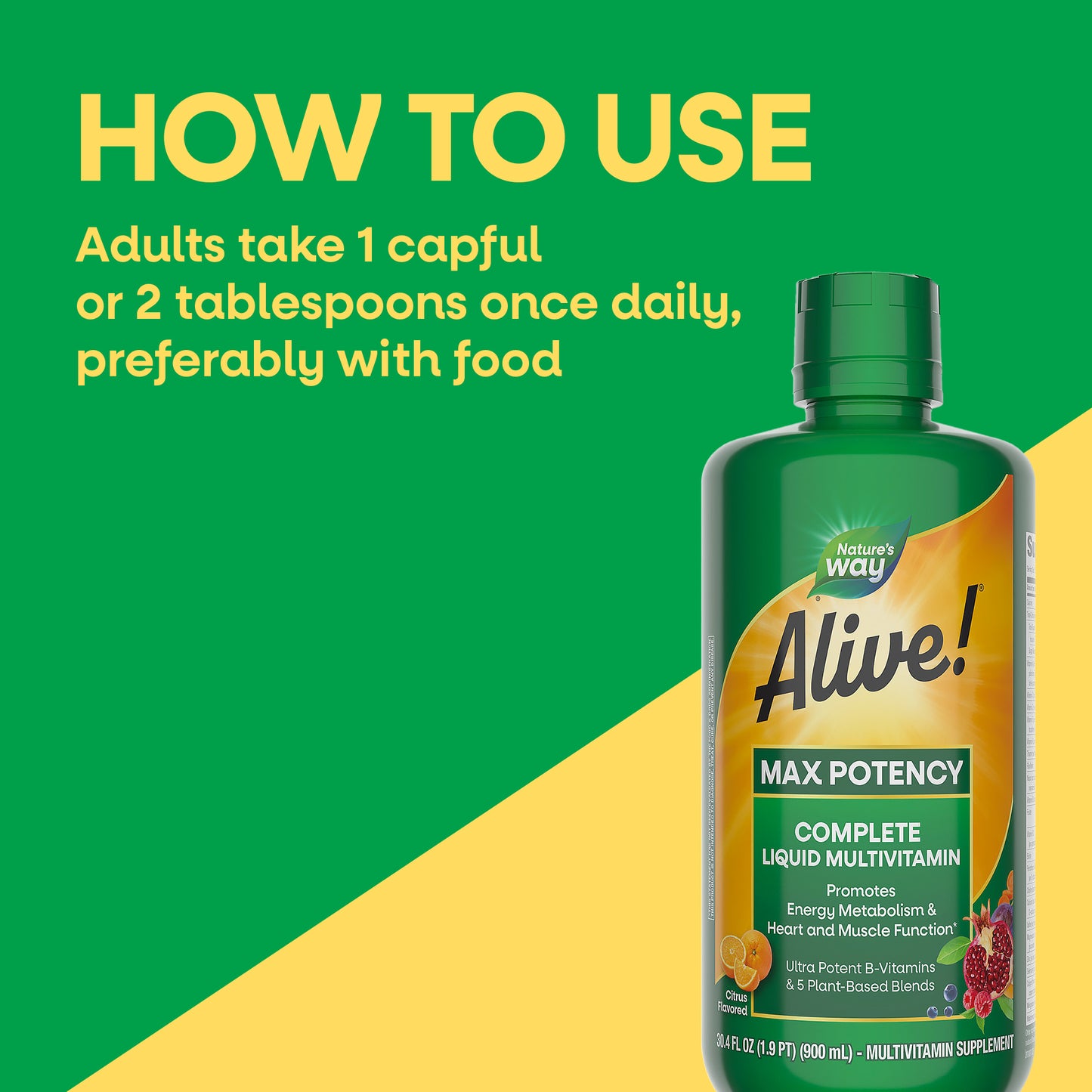 <{%DETAIL2_15395%}>Nature's Way® | Alive! Max Potency Complete Liquid Multivitamin
