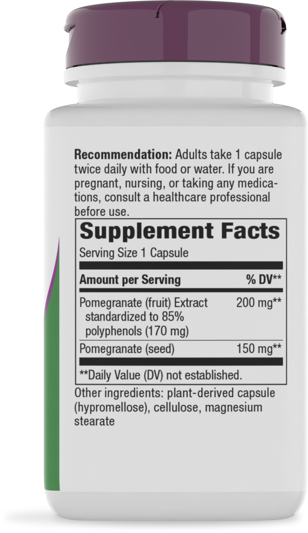 <{%360IMAGE1_15385%}>Nature's Way® | Pomegranate Standardized Extract - right side of pack