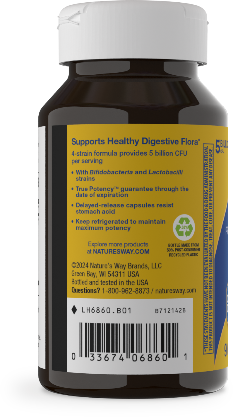 <{%360IMAGE4_6860%}>Nature's Way® | Primadophilus Bifidus Probiotic - left side of pack