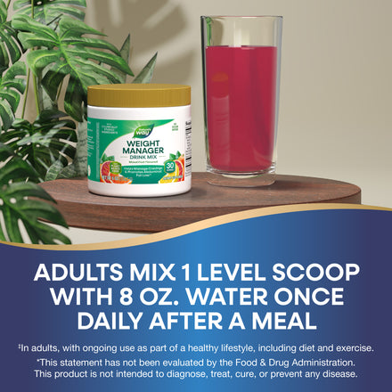 Weight Manager Drink Mix Powder Supplement Facts