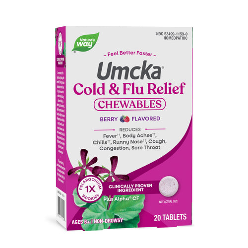 Nature's Way® | Umcka Cold&Flu Relief Chewables Sku:15159