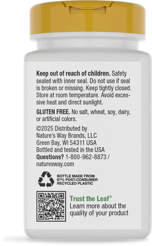 Nature's Way® | Vitamin D3 Max - back of pack Sku:15836