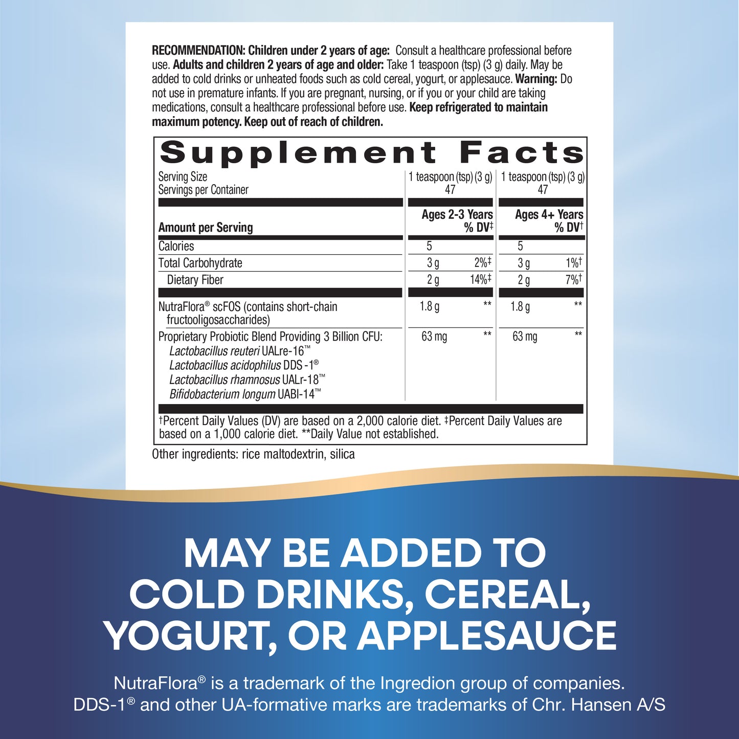 <{%MAIN4_14241%}>Nature's Way® | Primadophilus Reuteri Probiotic Powder